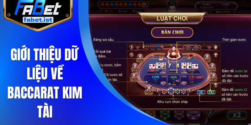 Giới thiệu nhanh dữ liệu về Baccarat Kim Tài