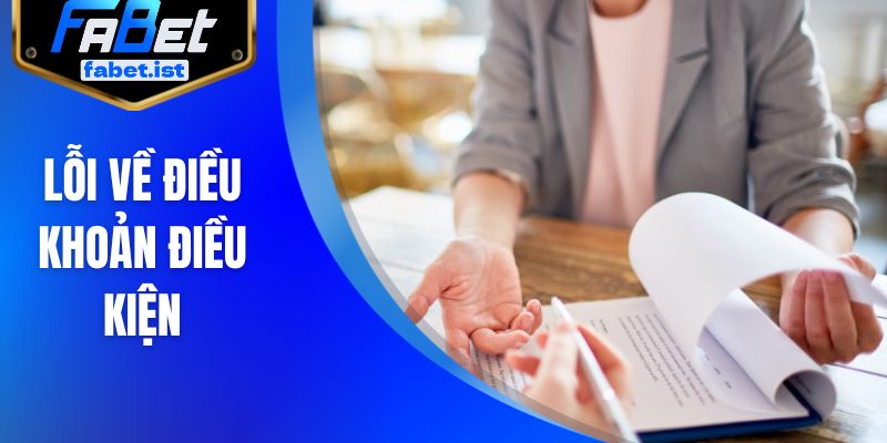 Lỗi về điều khoản điều kiện