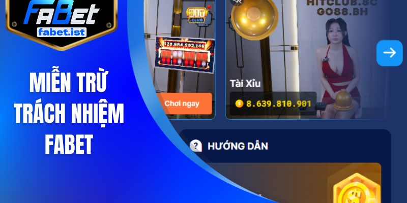 Miễn trừ trách nhiệm FABET