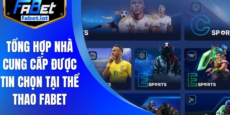Tổng hợp nhà cung cấp được tin chọn tại thể thao FABET